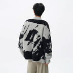 Tie Dye Gebreide Cardigan Trui