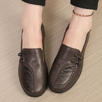 Klassieke Leren Platte Loafers