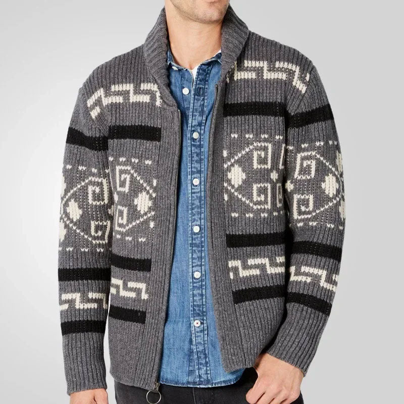 Vest met geribde kraag en ritssluiting