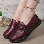Klassieke Leren Platte Loafers