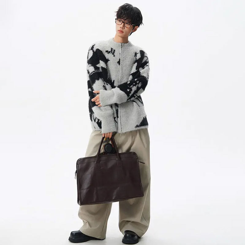 Tie Dye Gebreide Cardigan Trui