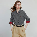 Geruite Blouse met Lange Mouwen