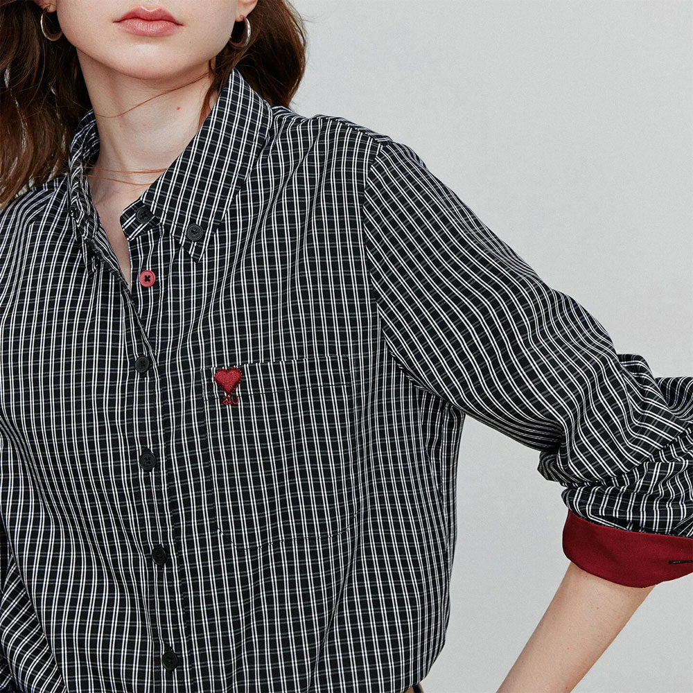 Geruite Blouse met Lange Mouwen