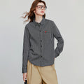Geruite Blouse met Lange Mouwen