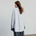 Gestreepte Blouse met Strikdetail