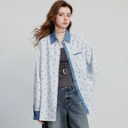 Gestreepte Blouse met Strikdetail
