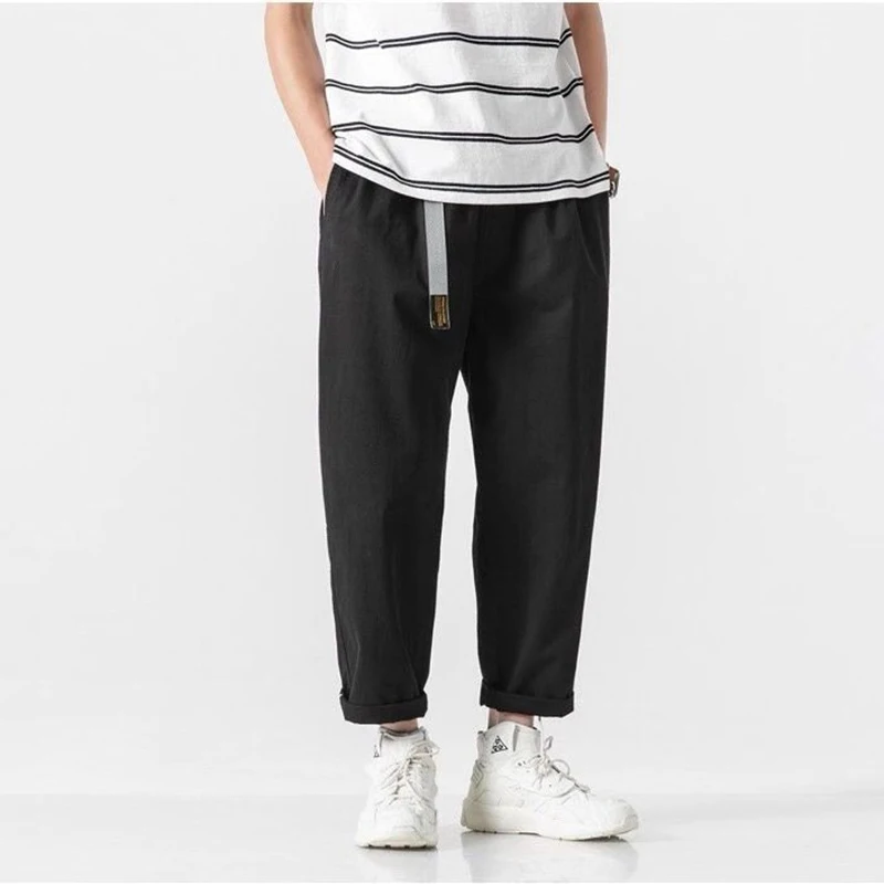 Katoenen Wide Leg Cargo Broek