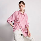 Losse Geborduurde Bloemenblouse