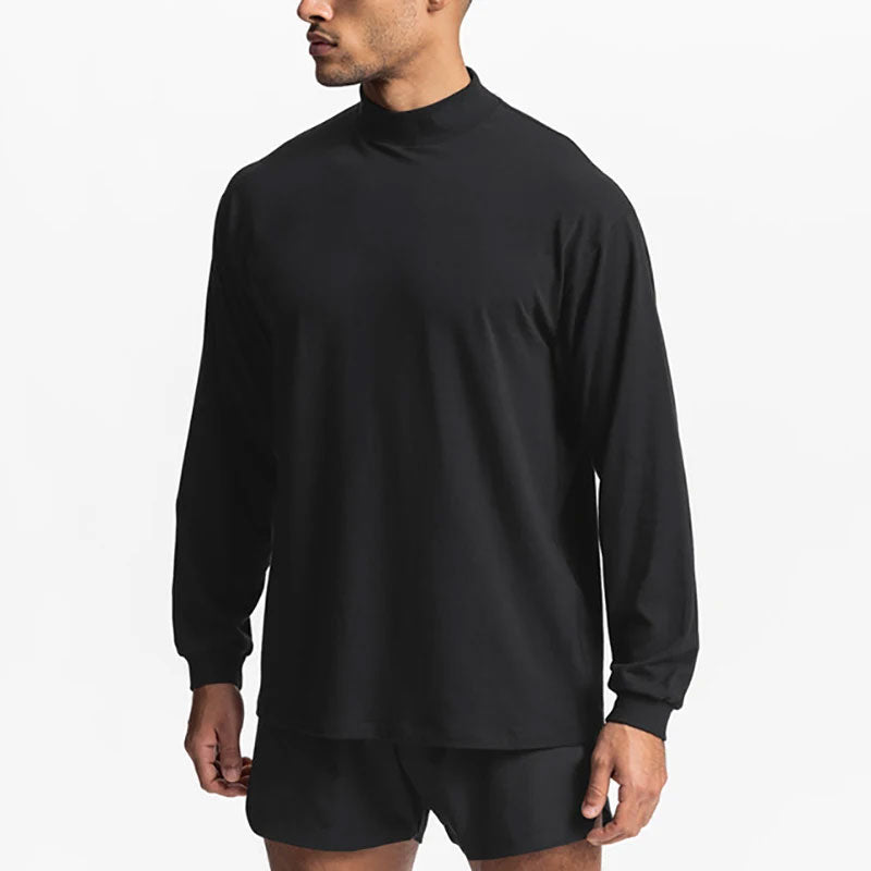 Sport-T-shirt met oversized col